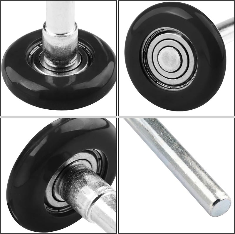 GENHAKON 12 Pack 1.8 Inch Nylon Sealed Garage Door Rollers, Quiet/Durable and High Load, High Performance Bearing, Black, by . - Image 3